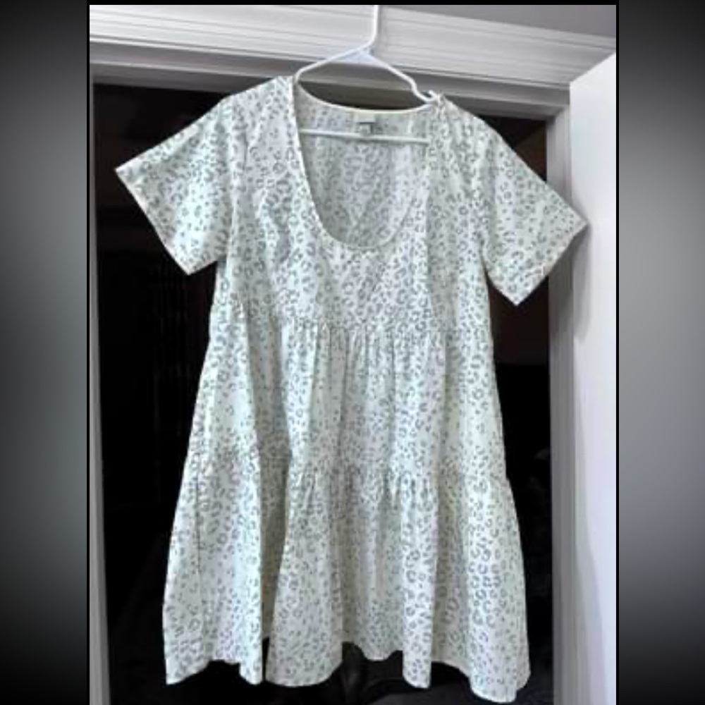 A new day white pattern dress